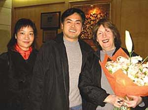 Prof. Roberta Kagin, Zhou Shibin after a conference in Beijing, China.