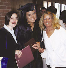 Chandra Erdman with Dixin Shafer and Paula Erdman after graduation.