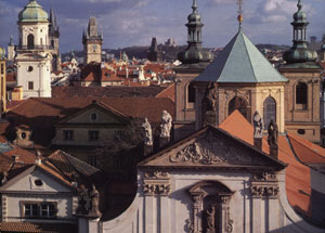 View of Czech city.