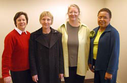 Left to right: Lynn Lindow (Education), Wenche Srfonden, Marit Krogtoft, Barbara West (Education