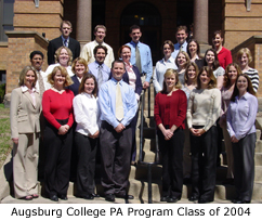Augsburg College PA Program, class of 2004