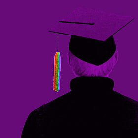 Graphic for the Lavender Graduation Celebration.