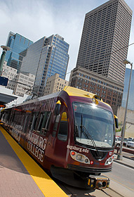 Picture of a light rail train.