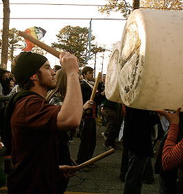 Picture of student drumming