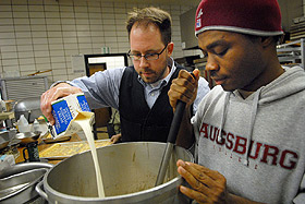 Picture of Michael and Richmond cooking