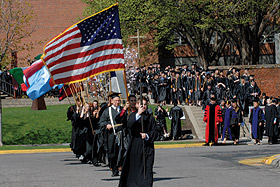 Picture of commencement processional