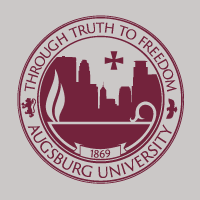 Augsburg seal with the text Through Truth to Freedom