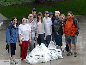 Picture of the river clean up team.